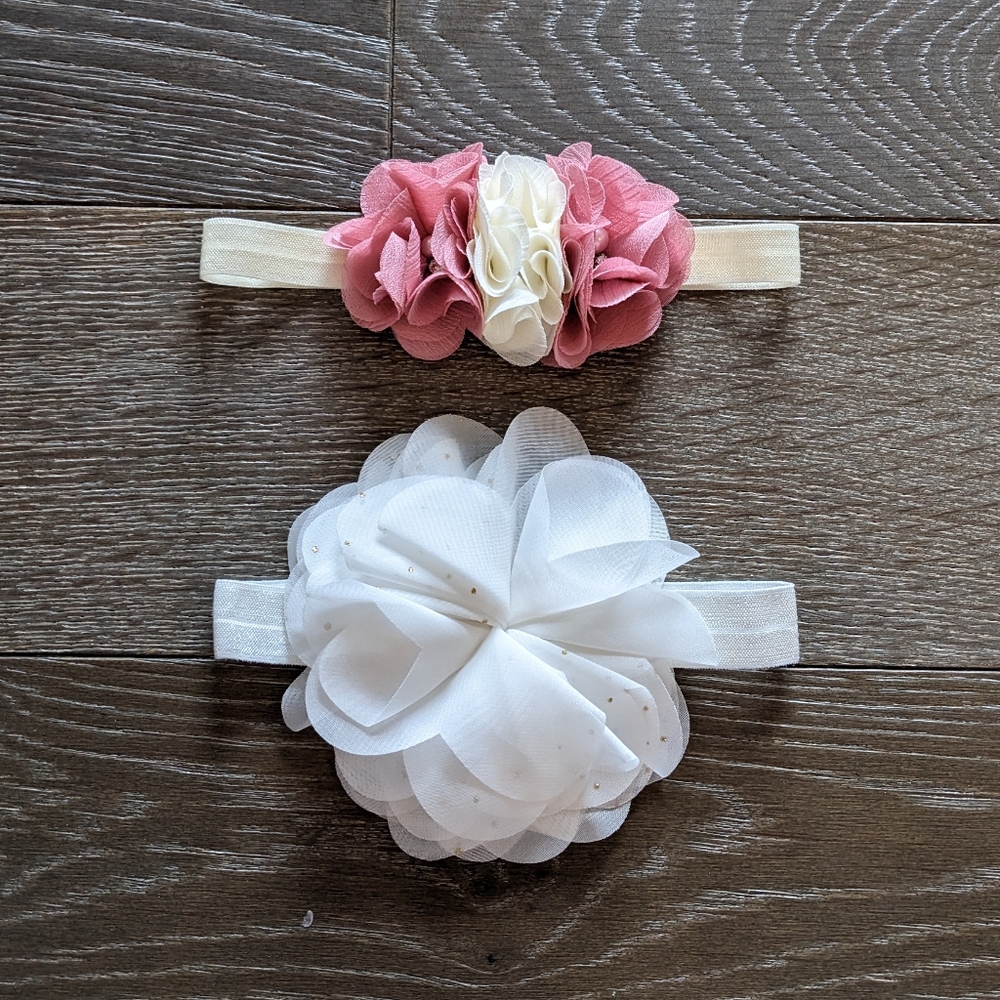 3/$15 - Set of 2 Floral Headbands